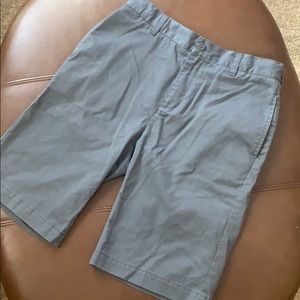 Lands End boys school uniform gray shorts